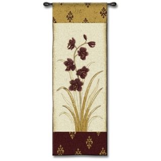 Plum Orchid 53" High Wall Tapestry   #J8663