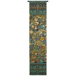 In the Blue Wood I 70" High Wall Tapestry with Hanging Rod   #Y3946