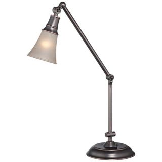 Lite Source Mercede Antique Copper Adjustable Desk Lamp   #V9528