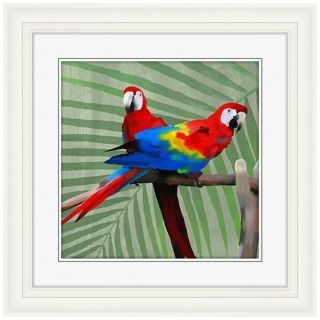 Parrot Love II 22" High Bird Wall Art   #X0723