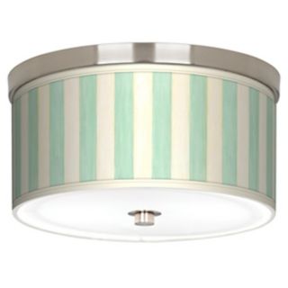 Seaside Stripe Green Nickel 10 1/4" Wide Ceiling Light   #J9214 M0664