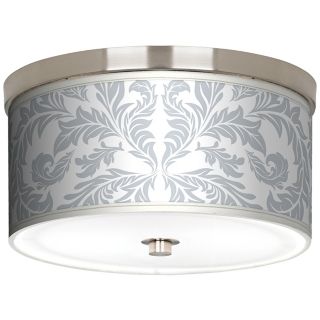 Silver Baroque Nickel 10 1/4" Wide Ceiling Light   #J9214 K1648