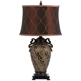Paonia Urn Table Lamp With Bell Shade   #W5878