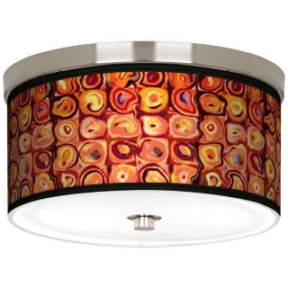 Vibrating Colors Nickel 10 1/4" Wide Ceiling Light   #J9214 K1613