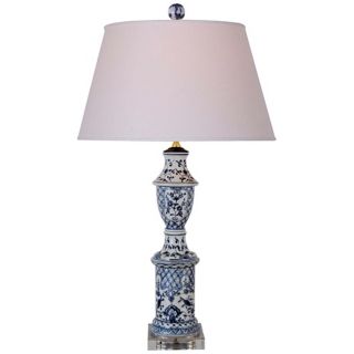 Blue and White Canton Porcelain Table Lamp   #N1966