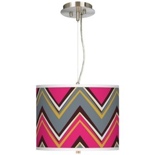 Stacy Garcia Chevron Pride Pink 13 1/2"W Pendant Chandelier   #17374 Y3529