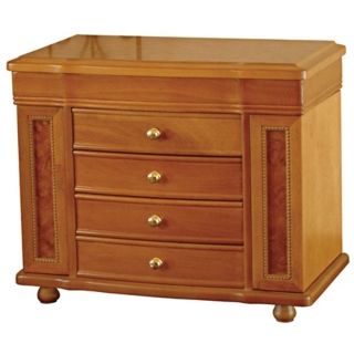 Josephine 11 1/2” High Oak Jewelry Box   #M2397