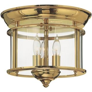 Hinkley Gentry Collection Brass 11" Wide Ceiling Light   #K3238