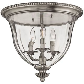 Cambridge Collection Pewter 14 1/2" Wide Ceiling Light   #22083