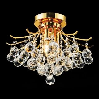 Toureg Gold 16" Wide Crystal Ceiling Light   #Y3858