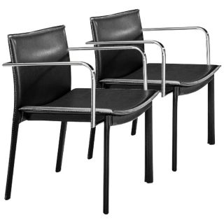 Zuo Gekko Espresso Set of 2 Conference Office Chairs   #T7661