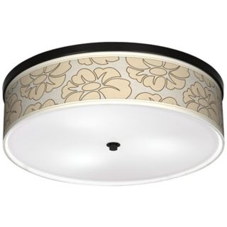 Floral Silhouette 20 1/4" Wide CFL Bronze Ceiling Light   #K2832 T5810