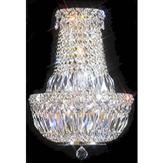 James R. Moder 15" High Crystal Wall Sconce   #06908