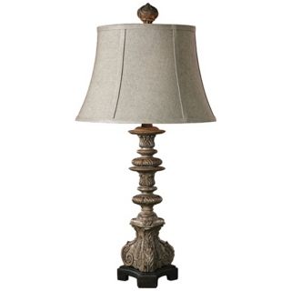 Uttermost Nerio Distressed Gray Table Lamp   #X1109