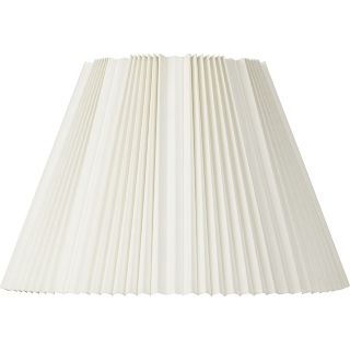 Eggshell Pleated Bell Shade 9.5x19x13 (Spider)   #46490