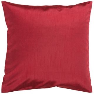 Surya 18" Square Carmine Red Throw Pillow   #V2979