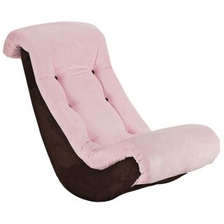 Pink and Chocolate Kids Banana Rocker Chair   #W7756