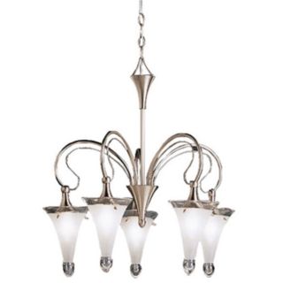 Fontaine Collection Satin Etched Five Light Chandelier   #51677