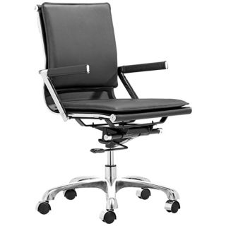 Zuo Lider Plus Black Office Chair   #T2484