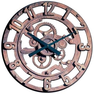 Gears of Time 22" Wide Battery Powered Wall Clock   #M0277