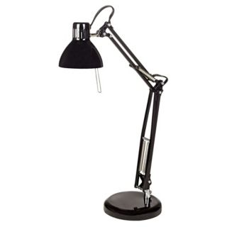 Architect Style Black Finish Adjustable Halogen Desk Lamp   #90224