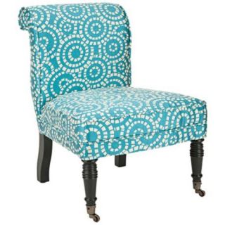 Safavieh Orson Blue and White Accent Chair   #W9700