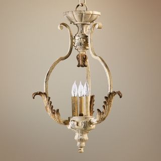 Quorum Florence 16" Wide 3 Light Persian White Chandelier   #W5432