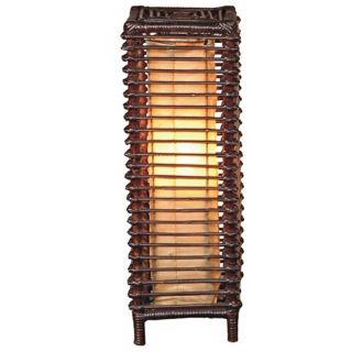 Meridian Stained Rattan 24" High Table Lamp   #T7970