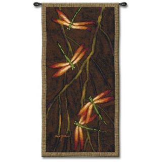 Autumnal Dragonfly 53" High Wall Tapestry   #J8956