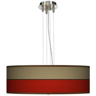Empire Red Giclee 24" Wide 4 Light Pendant Chandelier   #17276 P2239