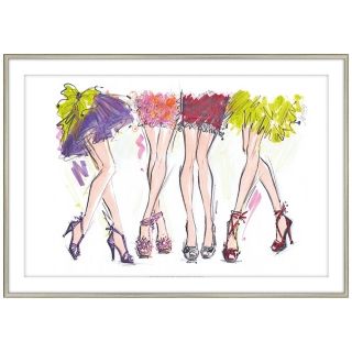 Party Legs 28 Wide Framed Fashion Wall Art   #Y5783