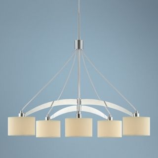 Possini Euro Design 35 1/2" Wide Satin Nickel Pendant Light   #U0706
