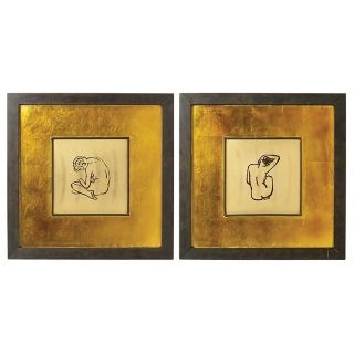 Set of Two Les Femmes Nues Oil Paintings   #60175