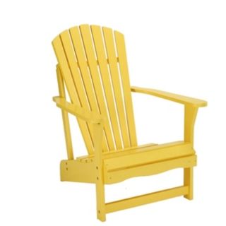 Yellow Poplar Wood Adirondack Chair   #T4748
