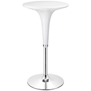 Mojito Collection Adjustable White Bar Table   #G4276