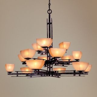 Lineage Collection 35 1/4" High Three Tiered Chandelier   #11438