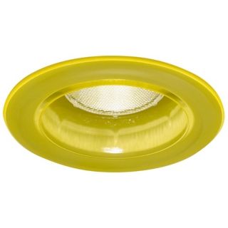 Clear Yellow Effetre Glass 6" Recessed Trim   #N4122