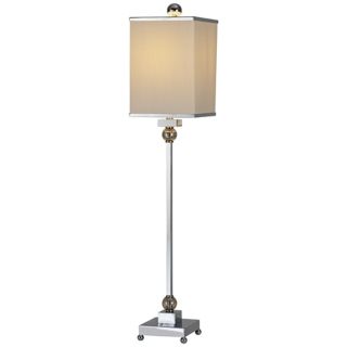 Raschella Chrome Crystal Buffet Table Lamp   #R4849