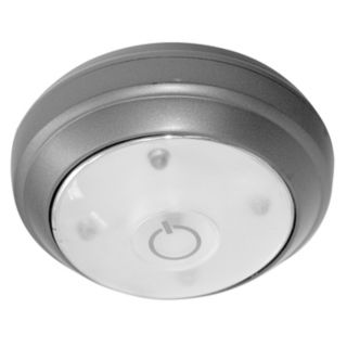 Rite Lite Battery Powered Grey LED Under Cabinet Puck Light   #27955