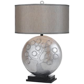 Horizon Circle of Life Silver Pearl Table Lamp   #T3153