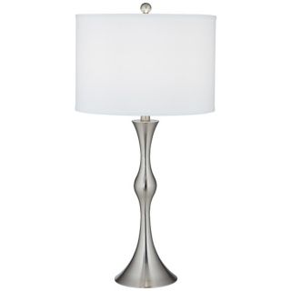 Prima Brushed Steel Contoured Table Lamp   #J2264