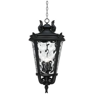 Casa Marseille Black 30" High Outdoor Hanging Light   #U4084