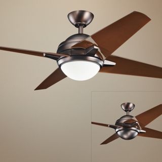 52" Kichler Rivetta Oil Brushed Bronze Ceiling Fan   #R5857