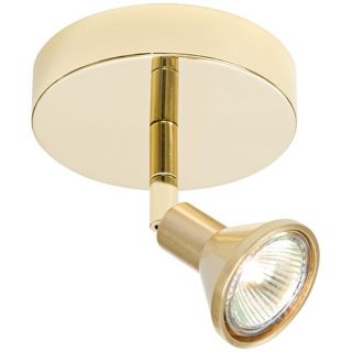 Lichtstar Dual Brass Round Canopy Spotlight Ceiling Fixture   #U8800 U8785