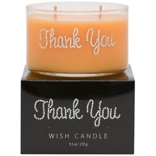 Thank You Hand Jeweled Wish Candle   #W4645