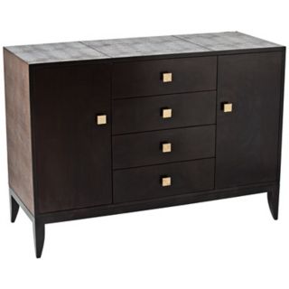 Arteriors Home Elle Leather and Wood Credenza   #X9166
