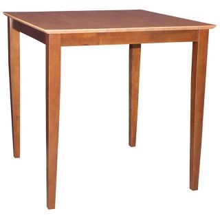 Solid Wood 36" High Cinnamon Shaker Leg Table   #Y5538