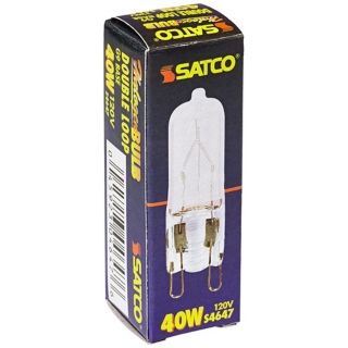 Satco 40 Watt G9 120 Volt Frosted Halogen Light Bulb   #N9260