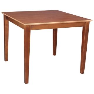Solid Wood 36" Square Cinnamon Shaker Leg Table   #Y5529