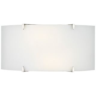 Forecast Edge Bow Etched White Glass Wall Sconce   #G4967